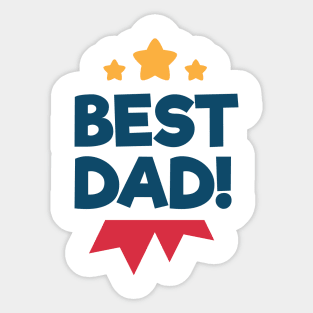 Best Dad Fathers Day Sticker